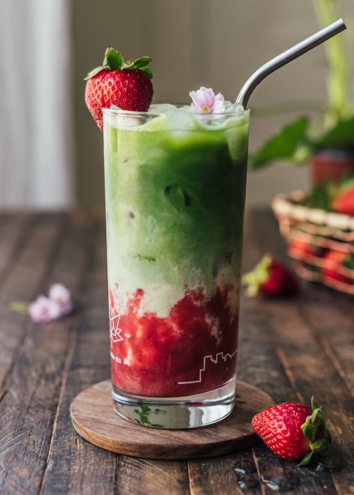 Strawberry Matcha Latte